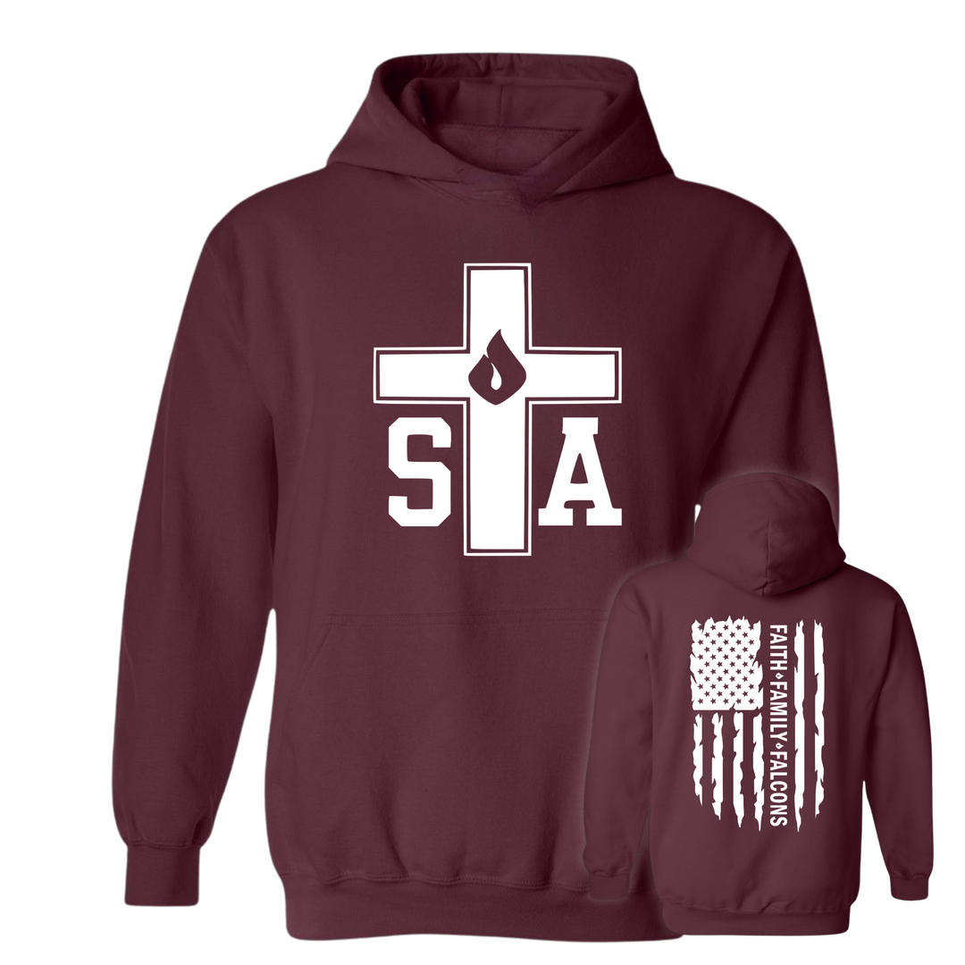 STA | Cross Flag Back Hoodie