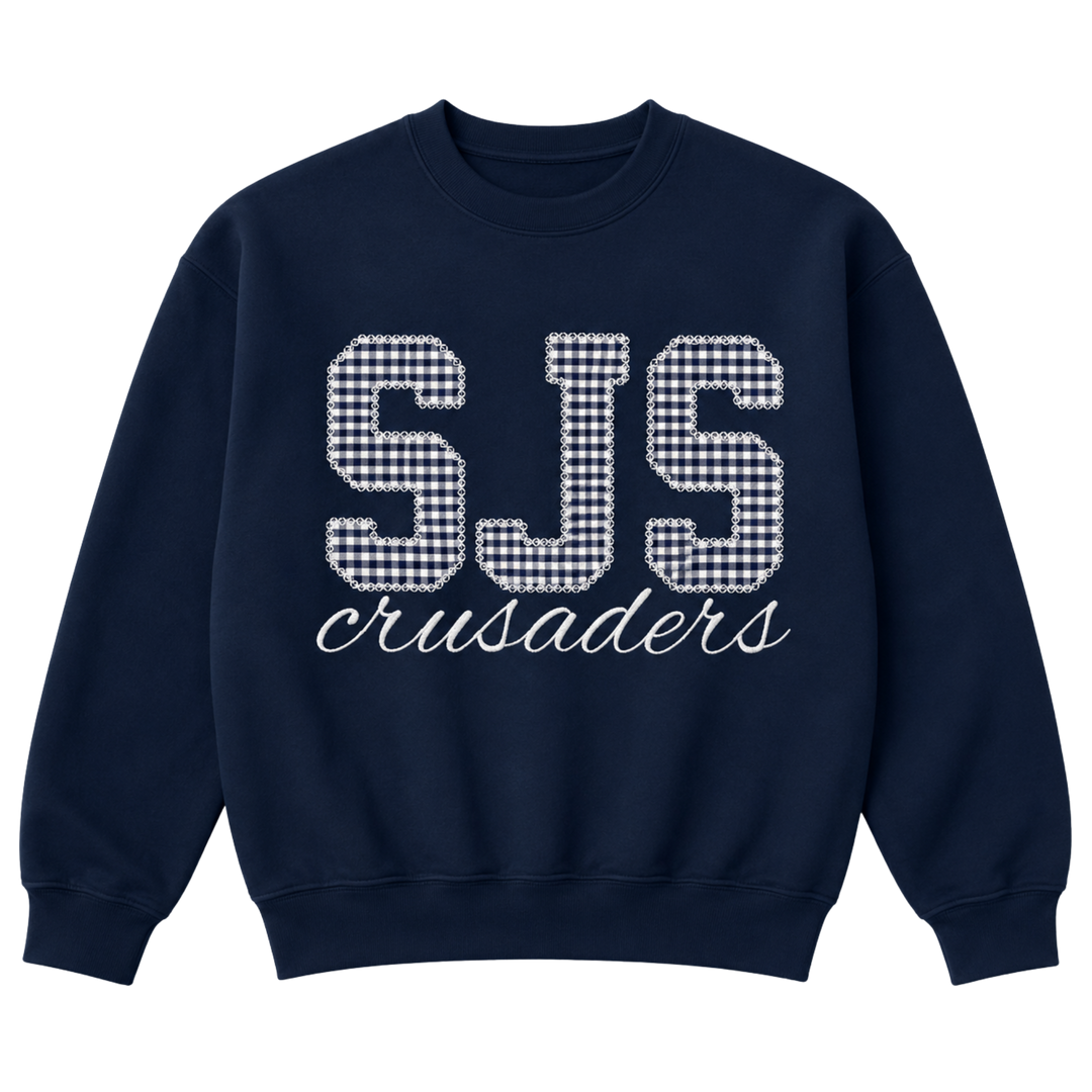 SJS | Patchwork Stitch Crewneck