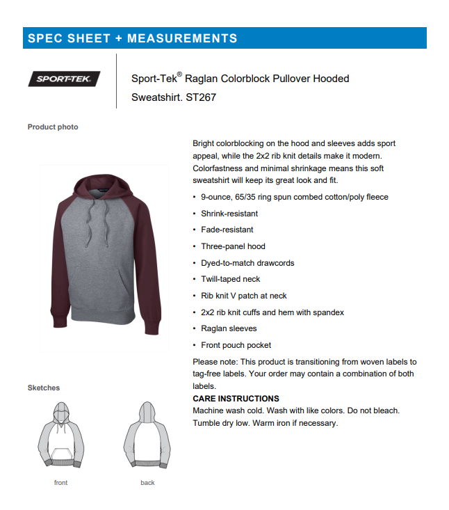 HOODIE | Sport-Tek ST267