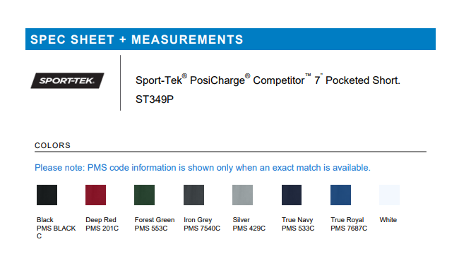 SHORTS | Sport-Tek ST349P