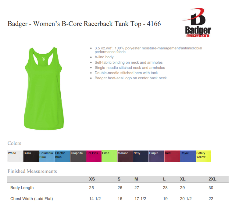 TANK | Badger 4166