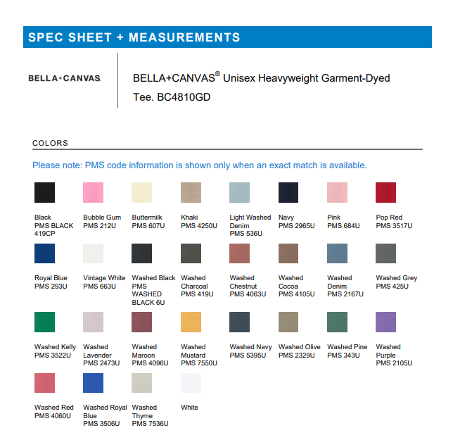 TEE | Bella+Canvas BC4810GD