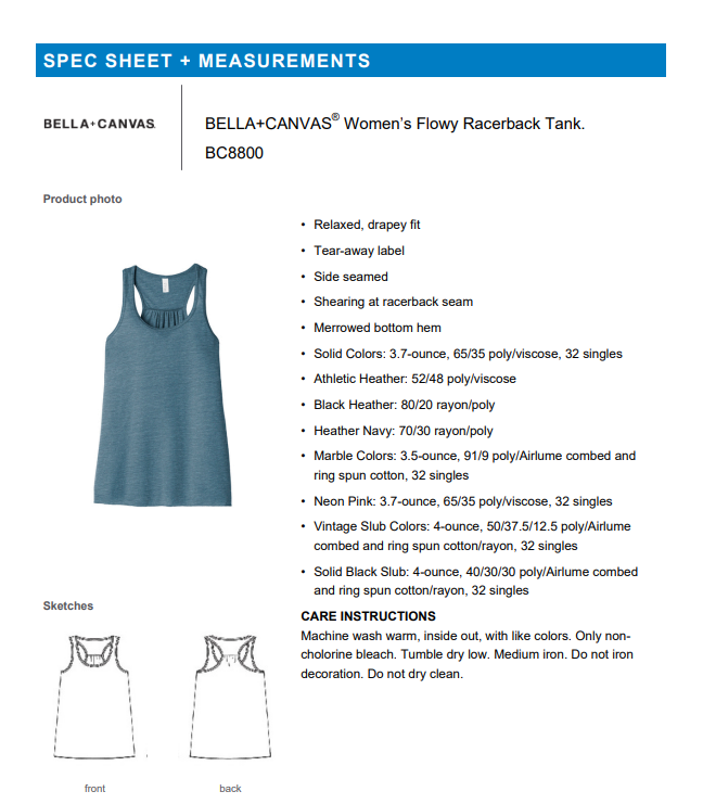 TANK | Bella+Canvas BC8800