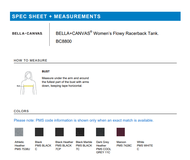 TANK | Bella+Canvas BC8800