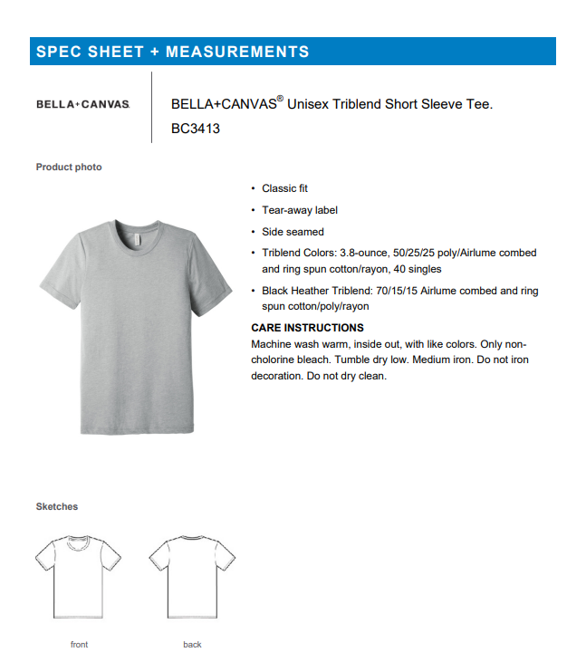TEE | Bella+Canvas BC3413