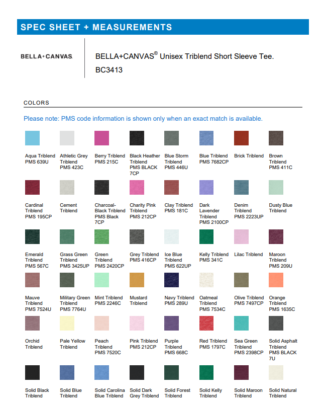 TEE | Bella+Canvas BC3413