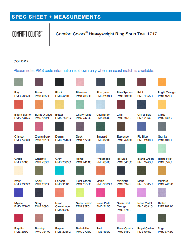 TEE | Comfort Colors CC1717