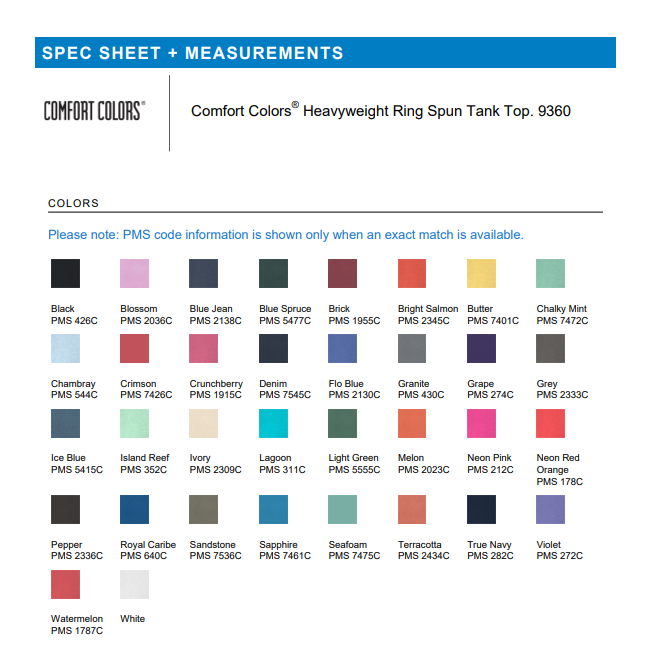 TANK | Comfort Colors CC9360