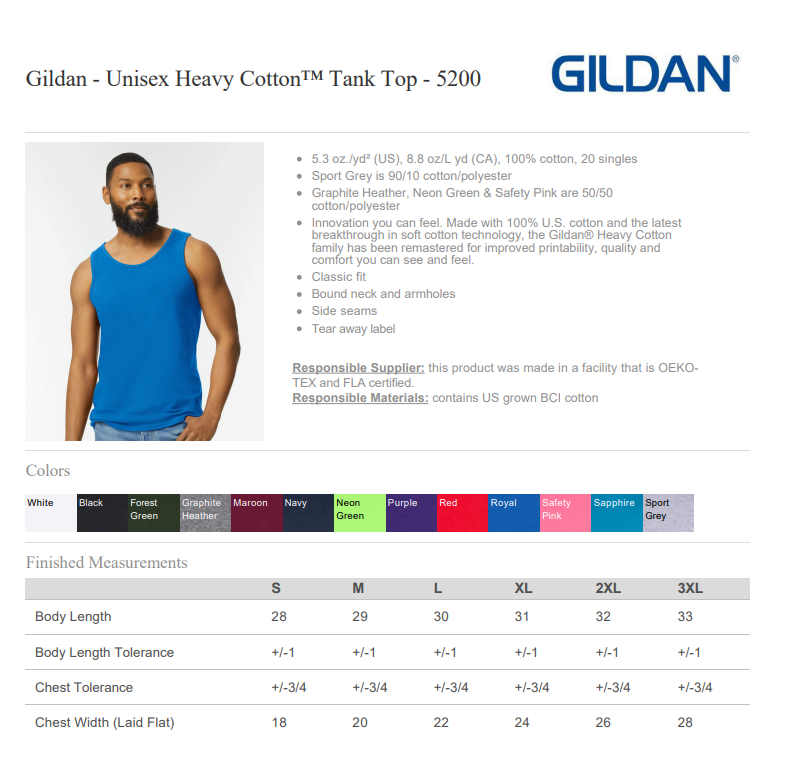 TANK | Gildan G5200