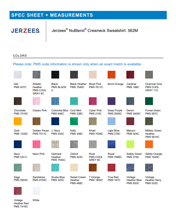 CREW | Jerzees 562MR