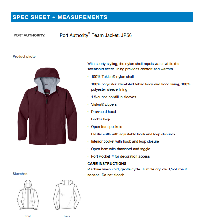 JACKET | Port Authority JP56