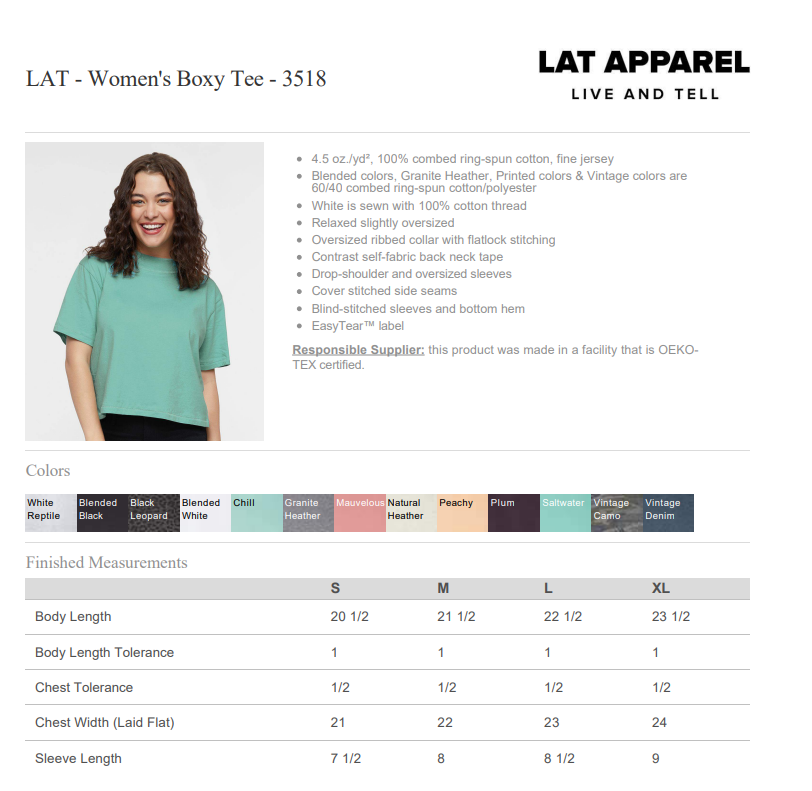 TEE BOXY | L.A.T. 3518