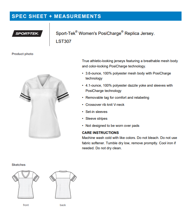 JERSEY | Sport-Tek LST307