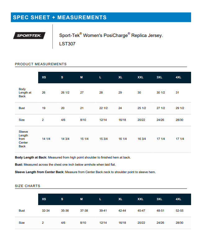 JERSEY | Sport-Tek LST307