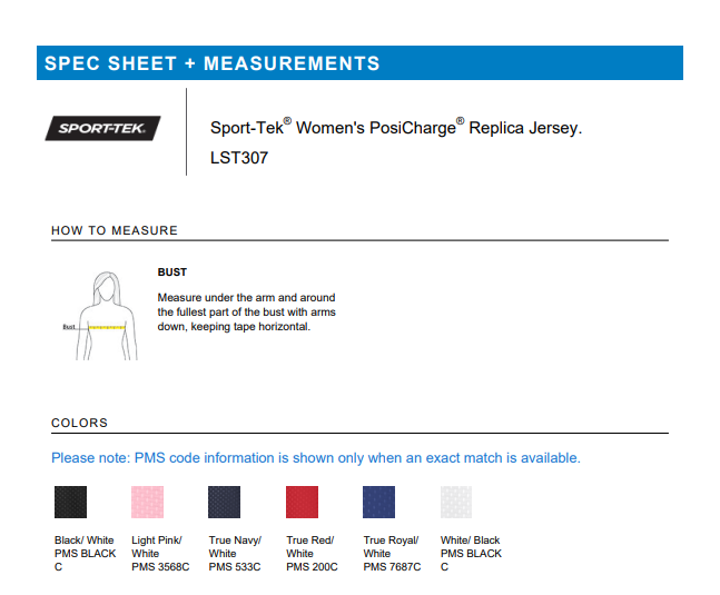JERSEY | Sport-Tek LST307