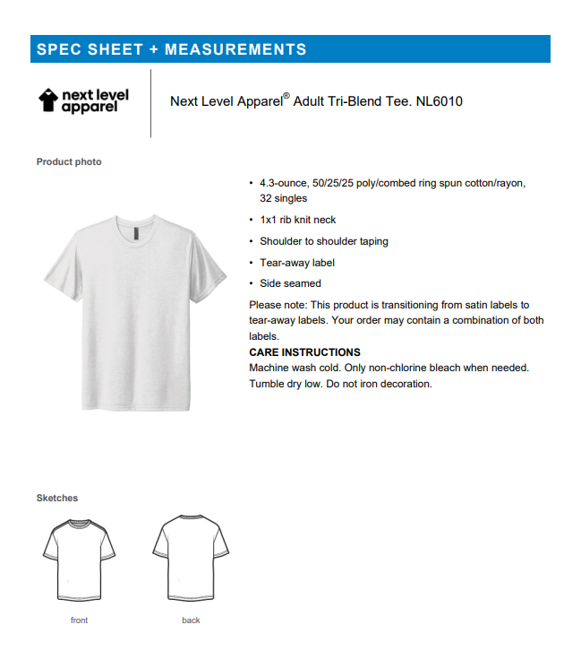 TEE | Next Level NL6010