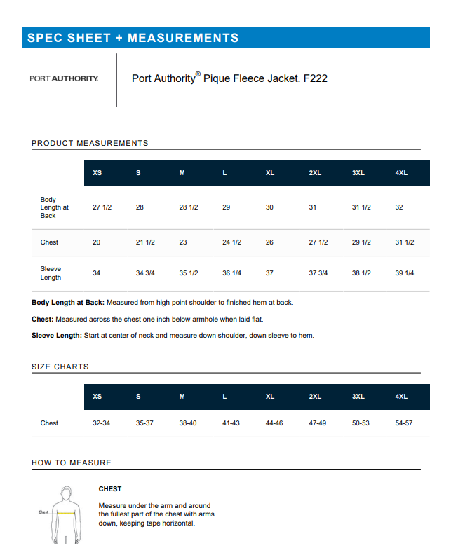 JACKET | Port Authority F222