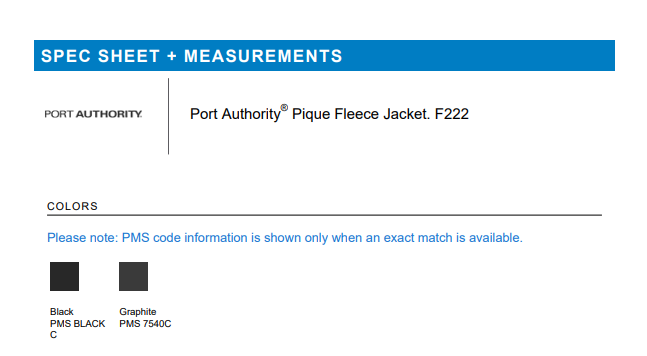 JACKET | Port Authority F222
